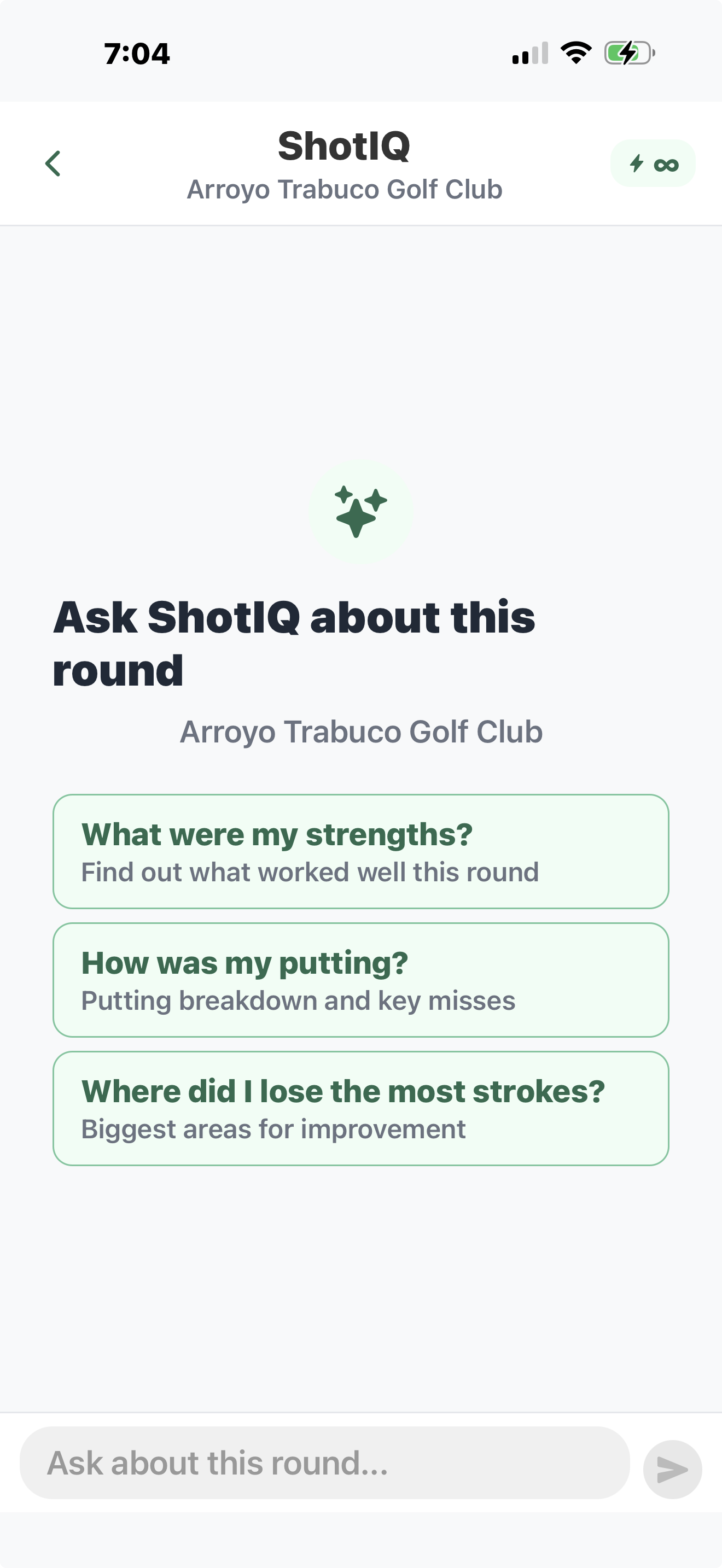 ShotIQ — ask about this round
